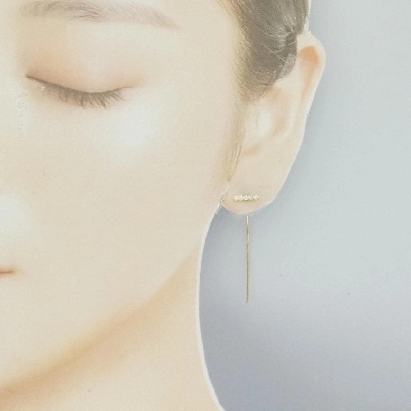 K18YG Bông tai kim cương 0.10CT một bên - Hàng hiệu Chính hãng 870746