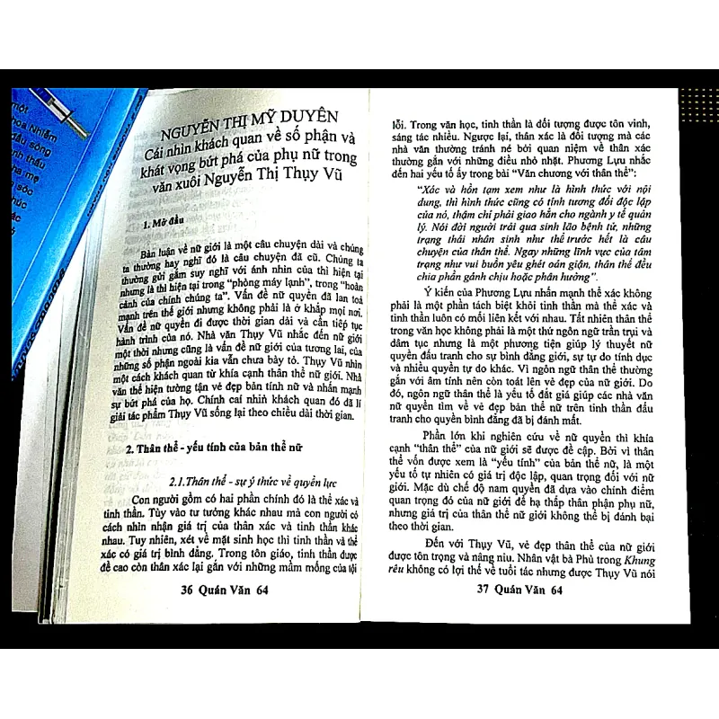 QUÁN VĂN - Chuyên đề nhà văn NGUYỄN THỊ THỤY VŨ 1006977