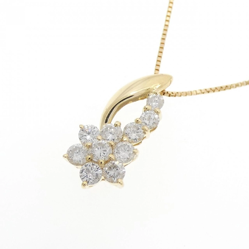 K18YG Hoa Kim Cương Dây Chuyền 0.50CT - Hàng hiệu Chính hãng 863484