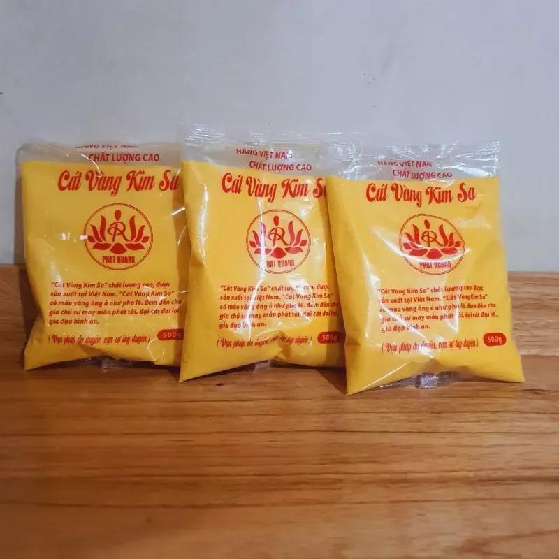 Cát vàng kim sa để Lư hương thời cúng Bàn Thờ hộp 500 gam 787155