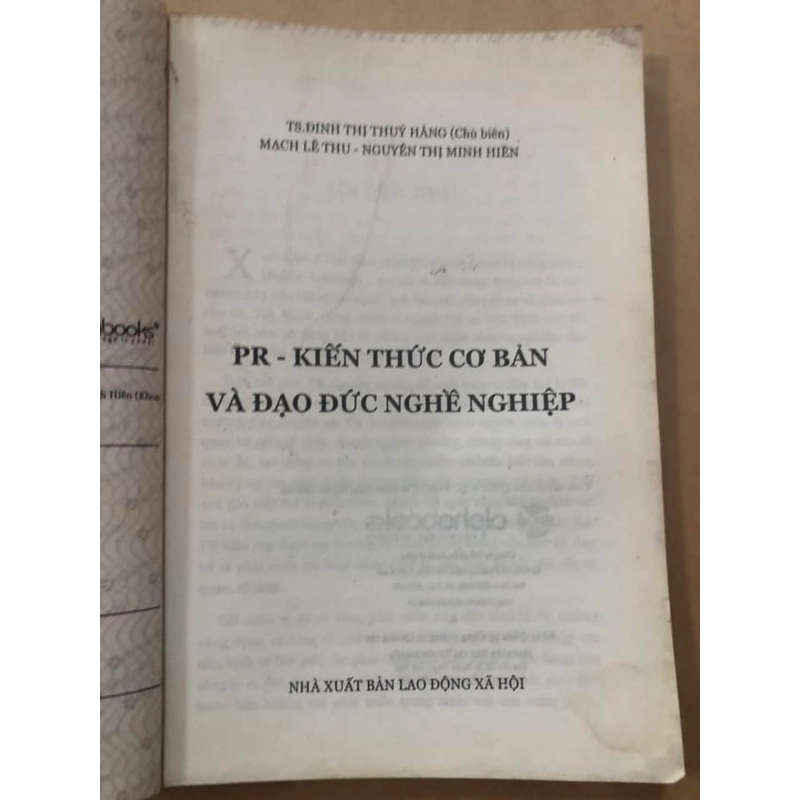 Sách PR kiến thức cơ bản và đạo đức nghề nghiệp - Ts Đinh Thị Thuý Hằng 306275