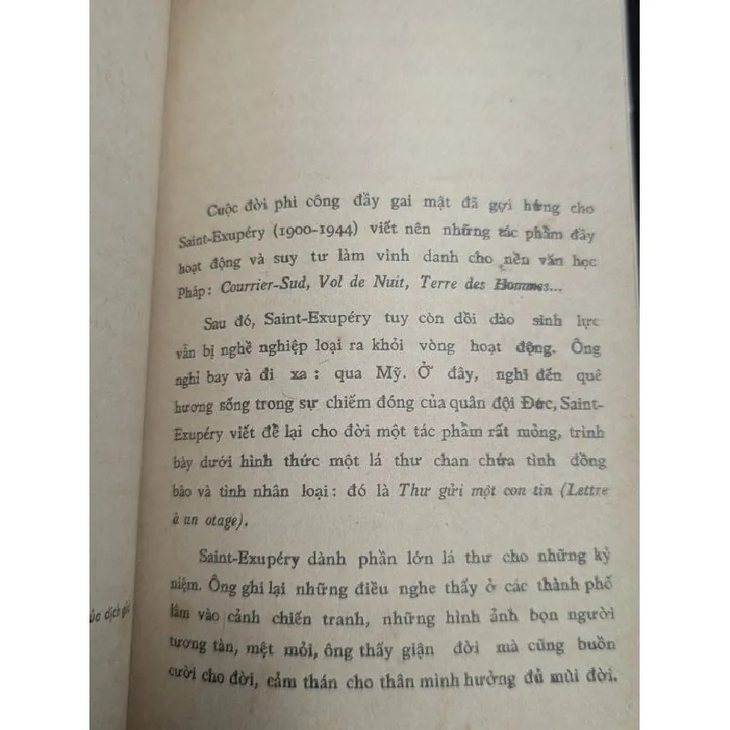 Thư gửi một con tin - Antoine De Saint Exupery 593635