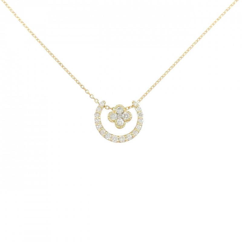 K18YG 2WAY Dây chuyền kim cương 0.20CT - Hàng hiệu Authentic 857861