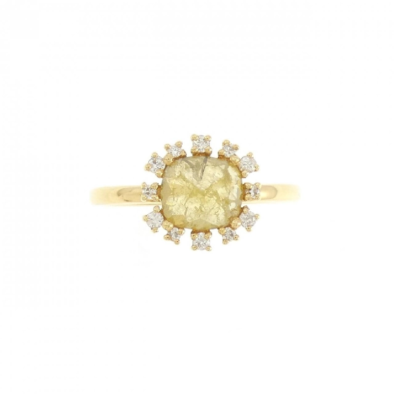 【Sản phẩm mới】Nhẫn kim cương K18YG 0.74CT 672097