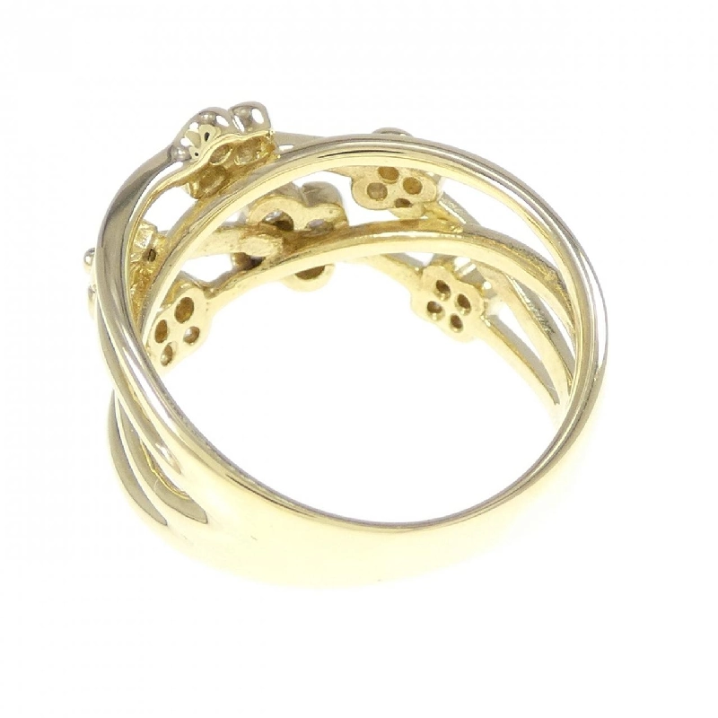 Nhẫn kim cương hoa K18YG 0.45CT 667982