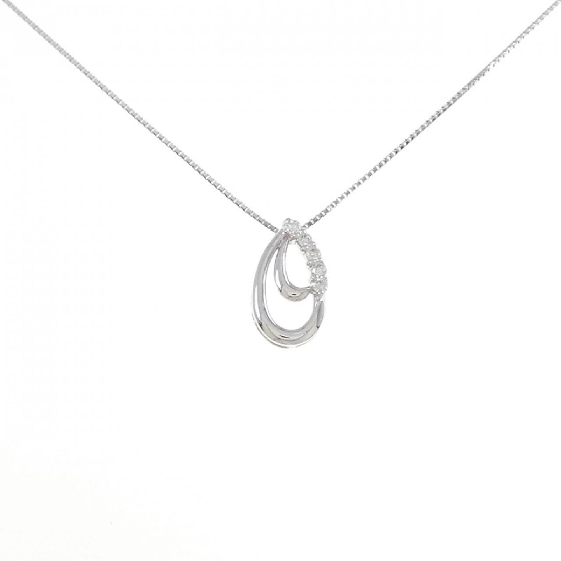 K18WG Dây chuyền kim cương 0.10CT - Hàng hiệu Chính hãng 860737