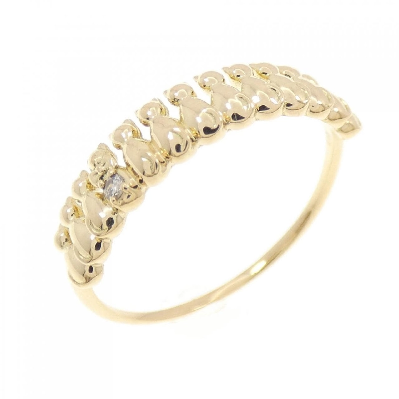 Nhẫn kim cương K18YG hình mèo 0.01CT - Hàng hiệu chính hãng 854211