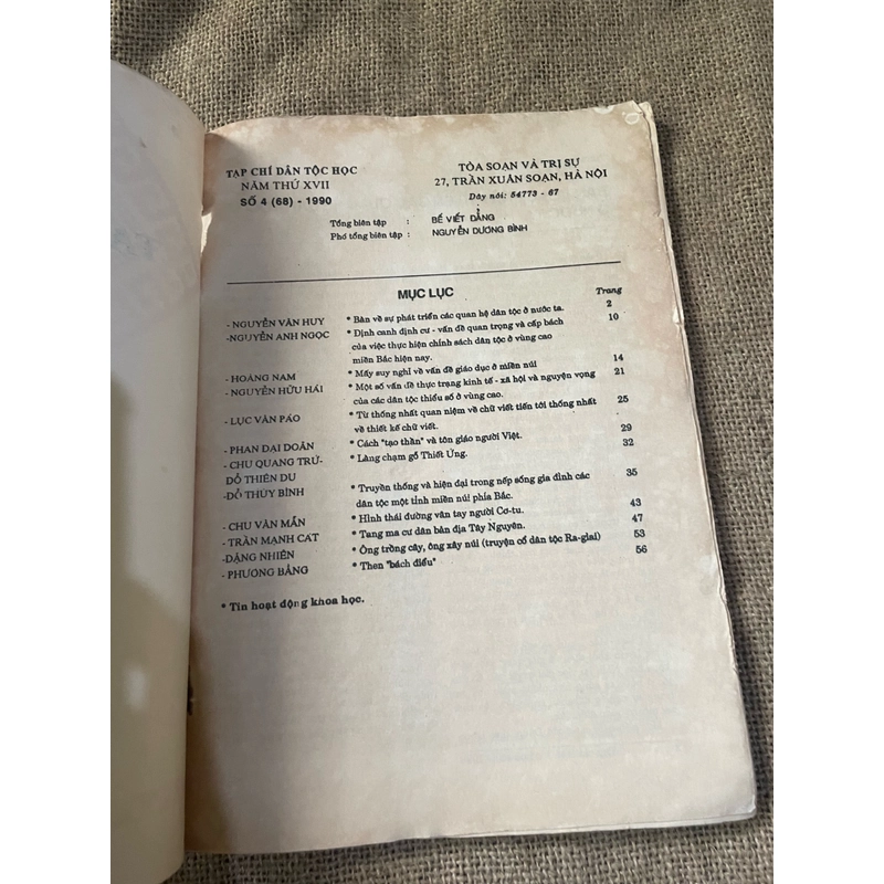 Tạp chí Dân tộc học / 4.1994 448555