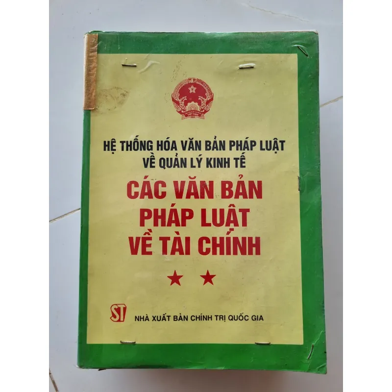 Các văn bản pháp luật về tài chính 1996 1025738