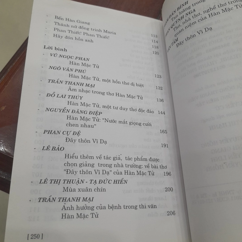 HÀN MẶC TỬ, Tác phẩm và Lời bình 453765