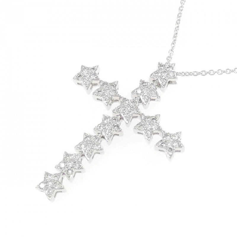 K18WG Đeo chéo × Ngôi sao Dây chuyền kim cương 0.44CT - Hàng hiệu Chính hãng 861095