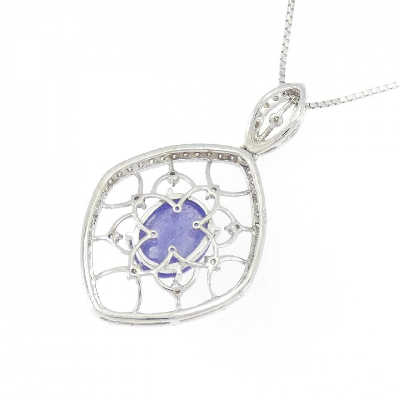 K18WG Đá Tanzanite Dây Chuyền 3.22CT - Hàng hiệu Chính hãng 858734