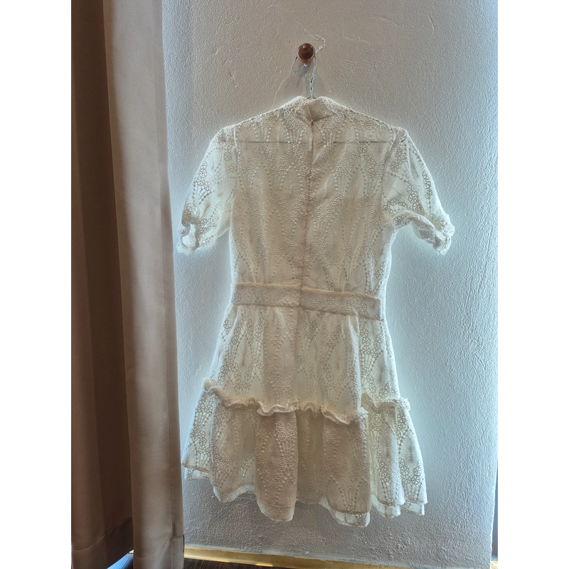 Váy ren vintage cổ Tàu tay phồng 2 tầng - T.E.N.G Design 522882