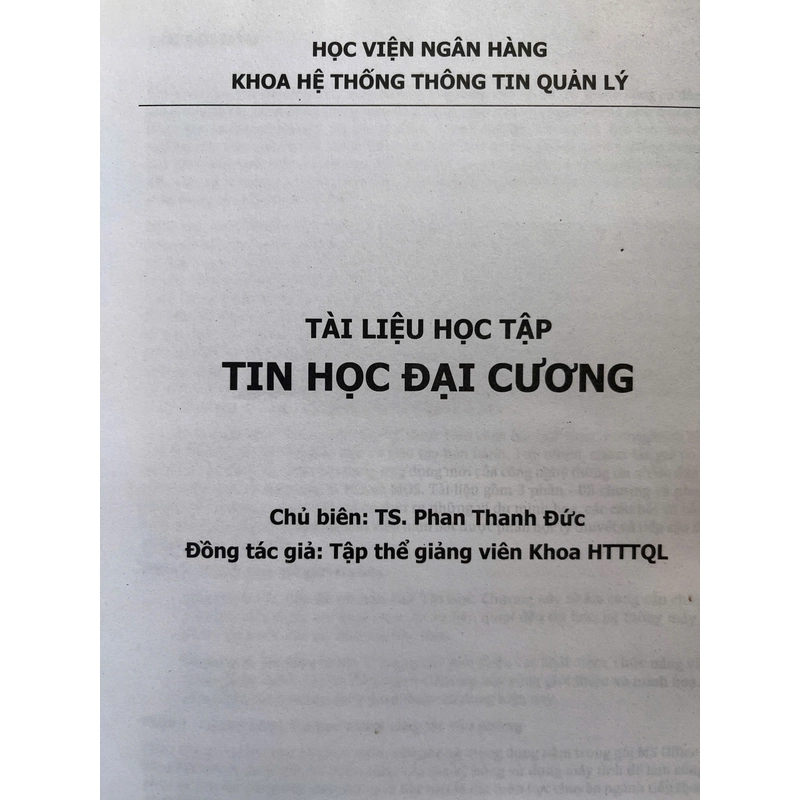 TÀI LIỆU HỌC TẬP TIN HỌC ĐẠI CƯƠNG 523224