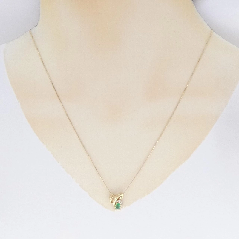 K18YG Emerald Necklace - Hàng hiệu Authentic 858596