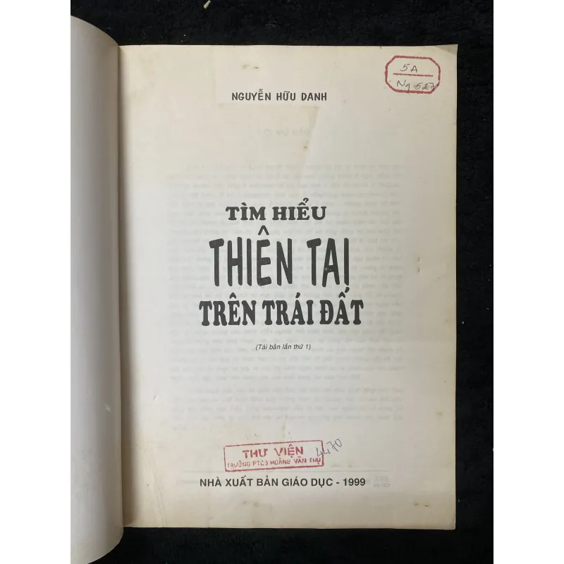 Tìm hiểu Thiên tai trên Trái đất- Nguyễn Hữu Danh 1032785