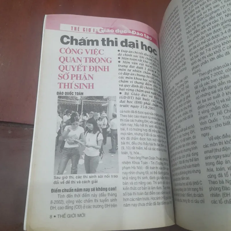 THẾ GIỚI MỚI số 498 ngày 5.8.2002 752197