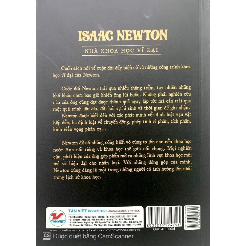 Kể Chuyện Cuộc Đời Các Thiên Tài - Isaac Newton - Nhà Khoa Học Vĩ Đại - Rasmus Hoài Nam 295913