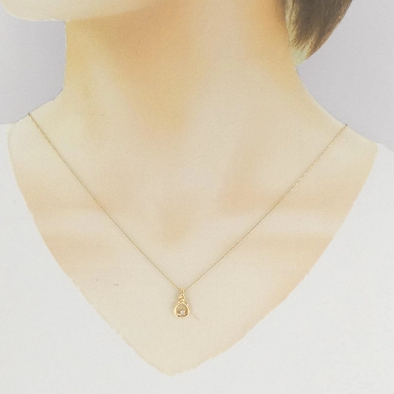 K18YG/750YG Dây chuyền kim cương - Hàng hiệu Authentic 862763