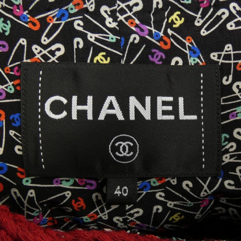 【Đối tượng phiếu giảm giá】Áo khoác không cổ CHANEL 641132