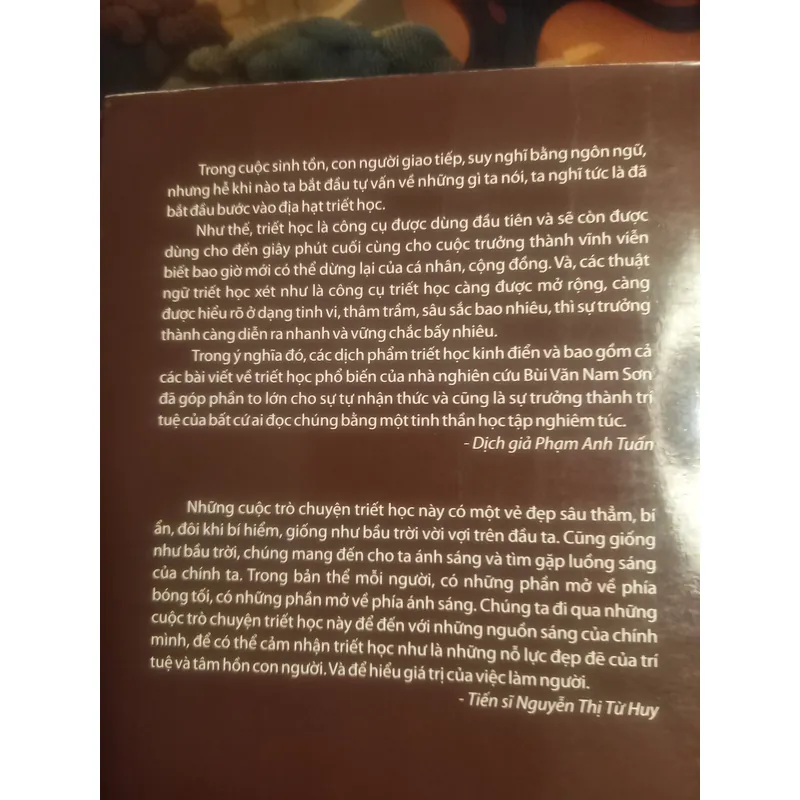 TRÒ CHUYỆN TRIẾT HỌC ( Bùi Văn Nam Sơn ) 606529