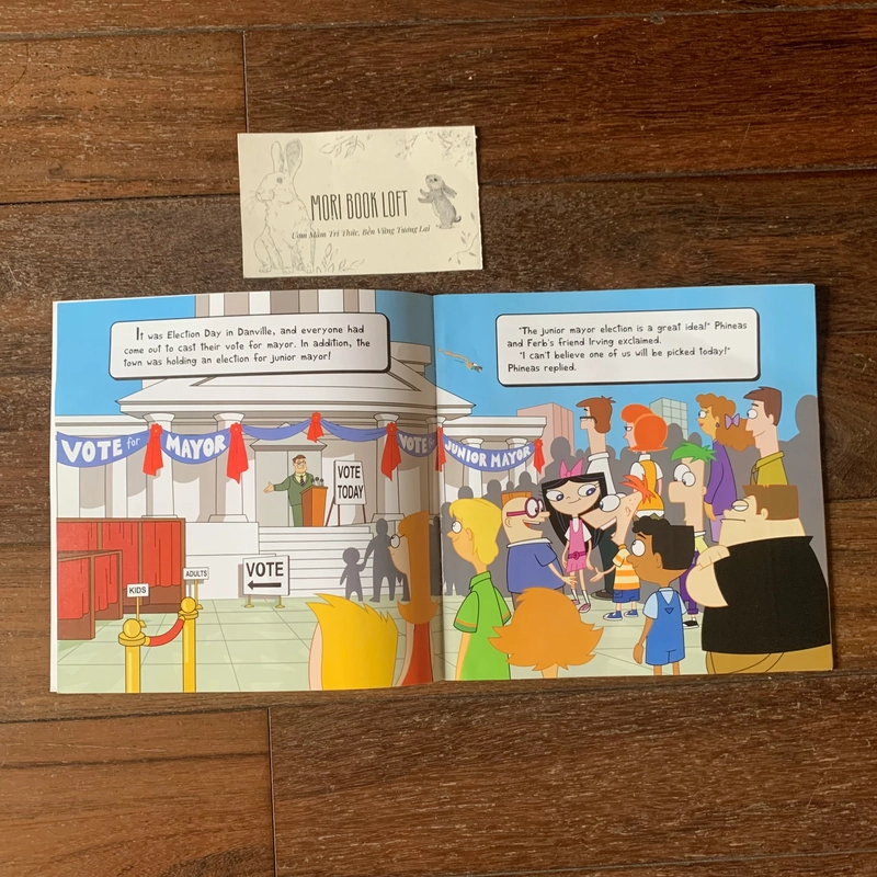 Sách ngoại văn Phineas and Ferb #10: Ride the Voter Coaster!, Used, Poster đính kèm 498052