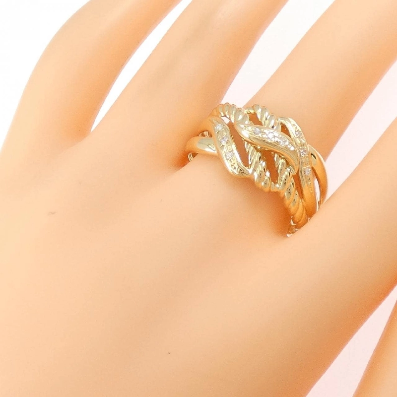 Nhẫn kim cương K18YG 0.09CT - Hàng hiệu Authentic 847557