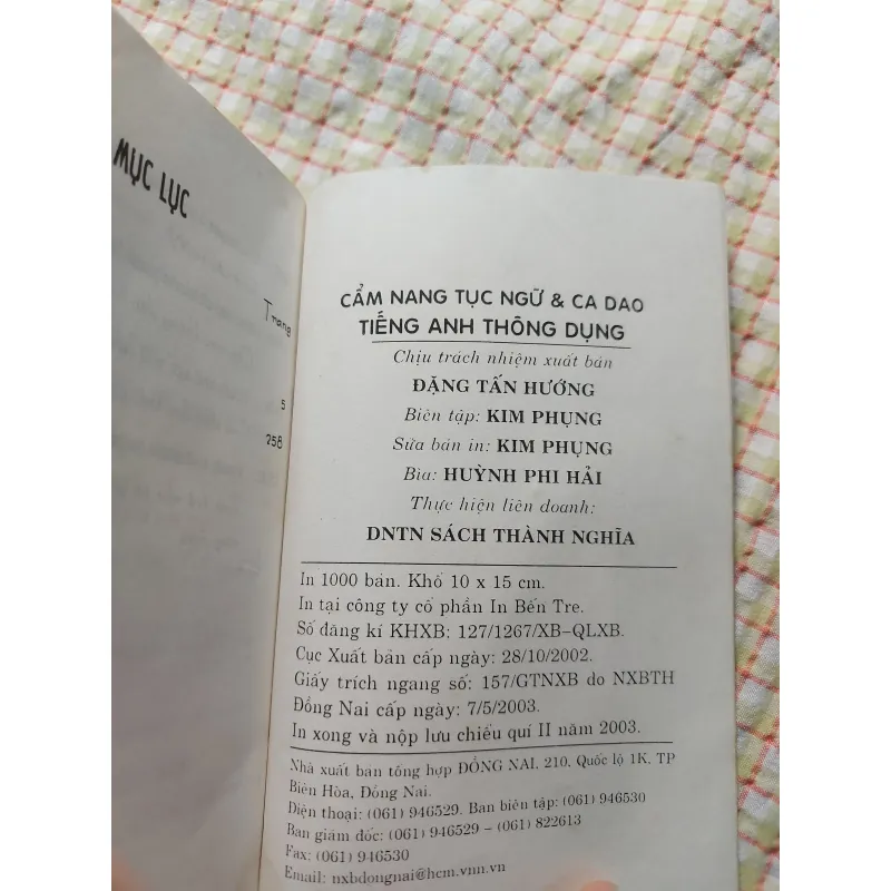 [Tiếng Anh thông dụng] - CẨM NANG TỤC NGỮ & CA DAO 713710