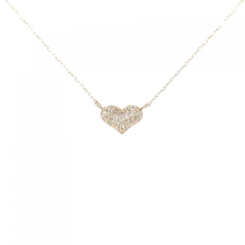 K18PG Dây chuyền trái tim kim cương 0.10CT - Hàng hiệu Chính hãng 861152