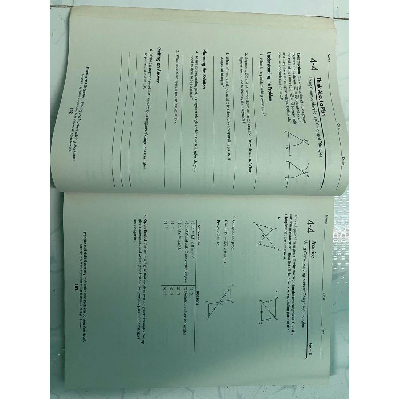 Geometry textbook and workbook | Sách giáo khoa và bài tập Hình Học 10589