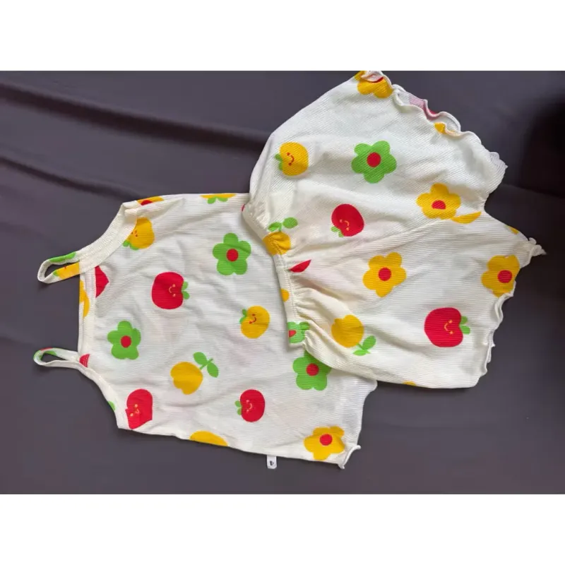 Set bộ thun mát cho bé gái 1-2t, <13kg, hàng may mẫu new mua 1 tặng 1 790724