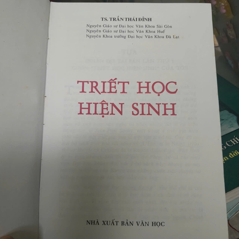 TRIẾT HỌC HIỆN SINH - TRẦN THÁI ĐỈNH 533592