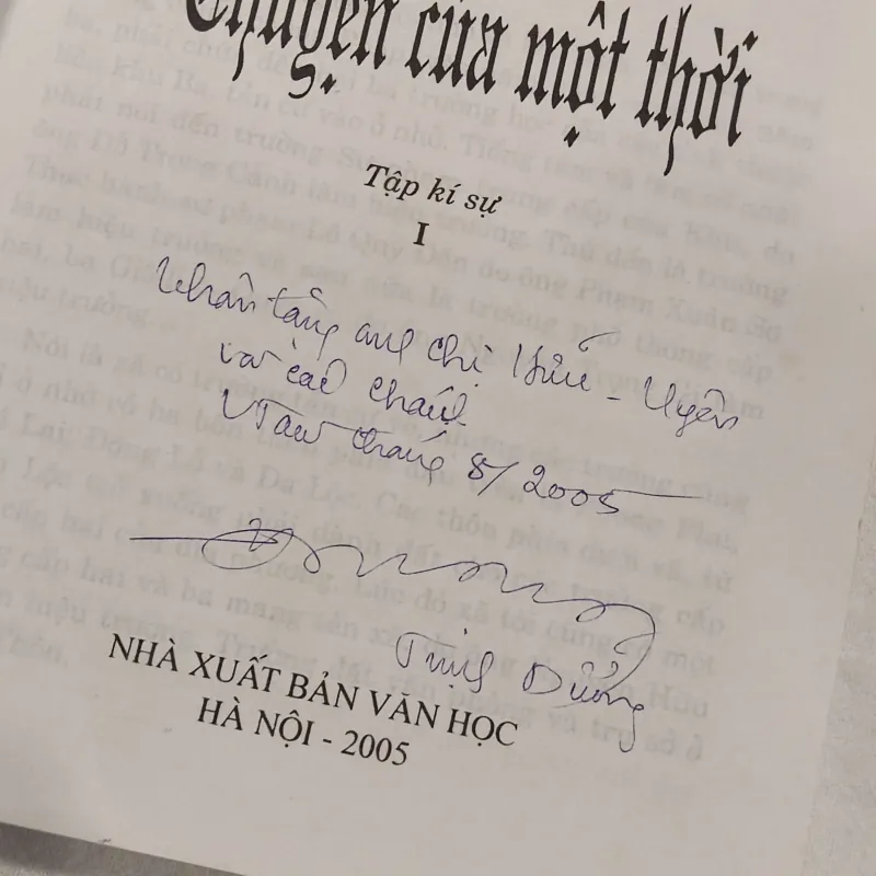 (Chữ ký tác giả) Chuyện của một thời (2 cuốn) - Trịnh Dưỡng 747953