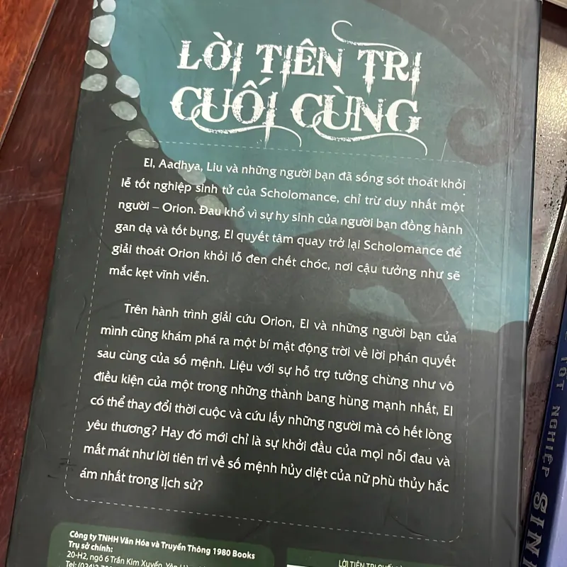 NAOMI NOVIK : bộ 3 cuốn : HỌC VIỆN MA THUẬT SCHOLOMANCE VÀ phần 2,3 tiếp theo 1035223