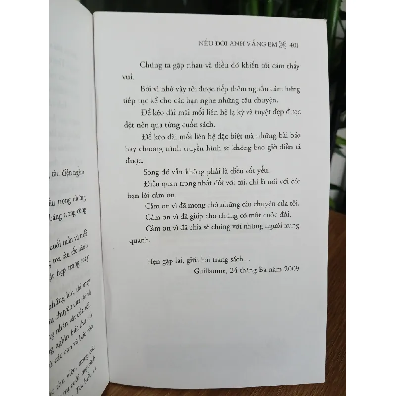 Nếu đời anh vắng em – Guillaume Musso 558488