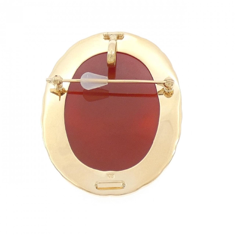 K18YG Mặt đá cam kết - Hàng hiệu Authentic 873793