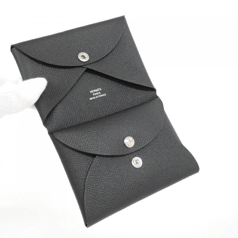 【Sản phẩm chưa sử dụng】Ví tiền Hermes Calvi Duo 083035CK 620872