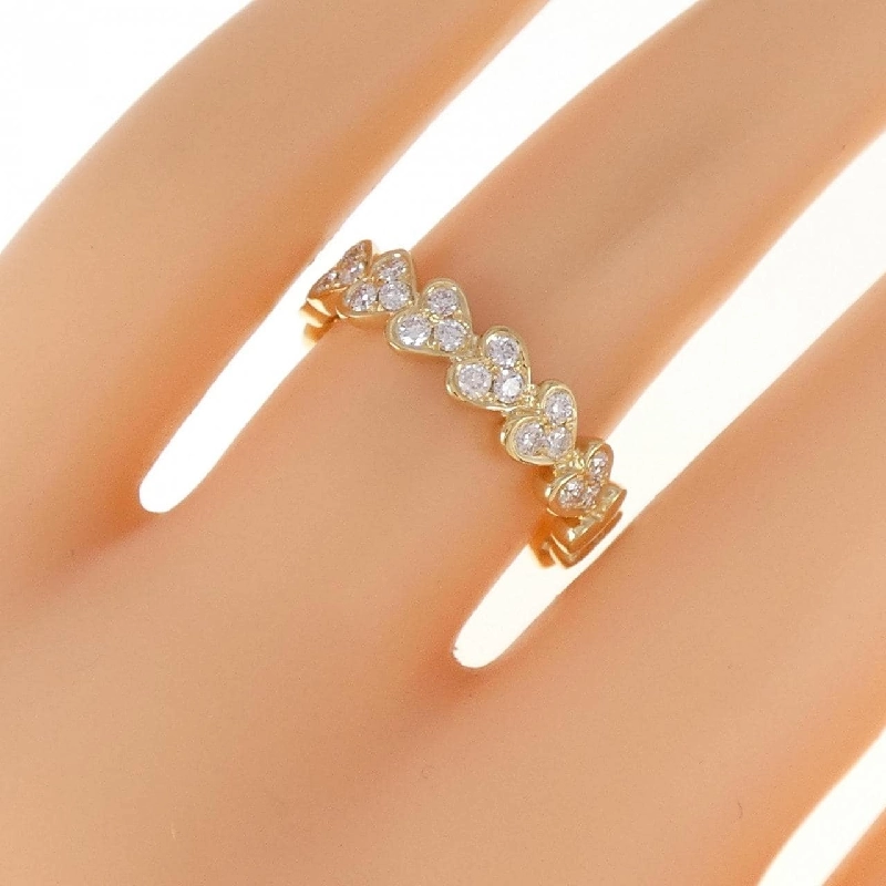 Nhẫn kim cương hình trái tim 750YG 0.37CT 672854