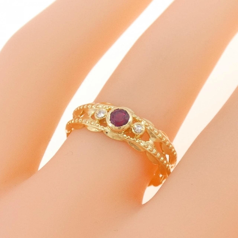 Nhẫn ruby K18YG 669908