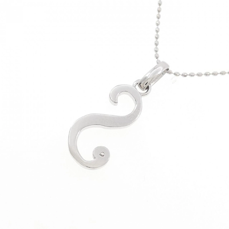 K18WG Chữ cái S Dây chuyền kim cương - Hàng hiệu Chính hãng 856742