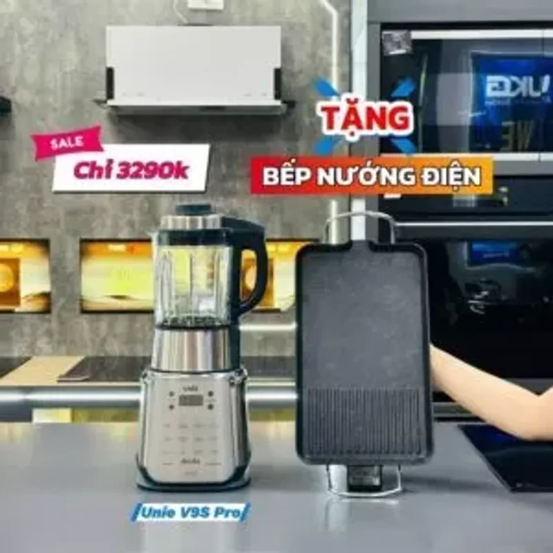 💎 Máy làm sữa hạt UNIE V9S PRO – Vệ sinh khử khuẩn tự động, an tâm sử dụng 783459