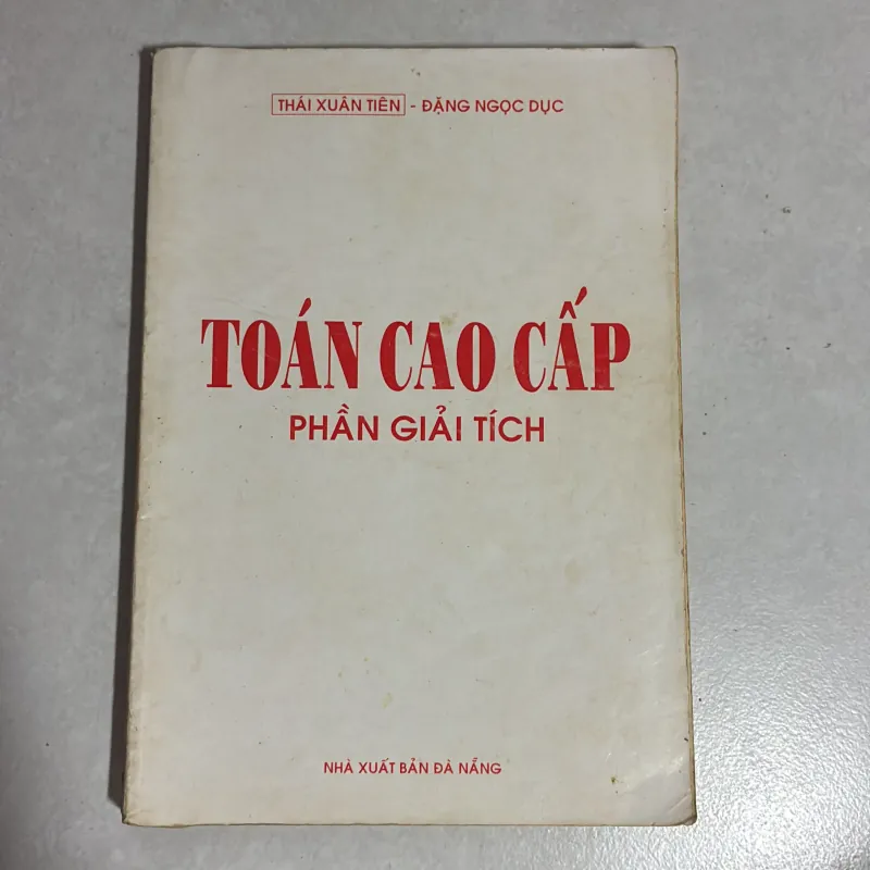 Toán cao cấp - Phần giải tích 781547