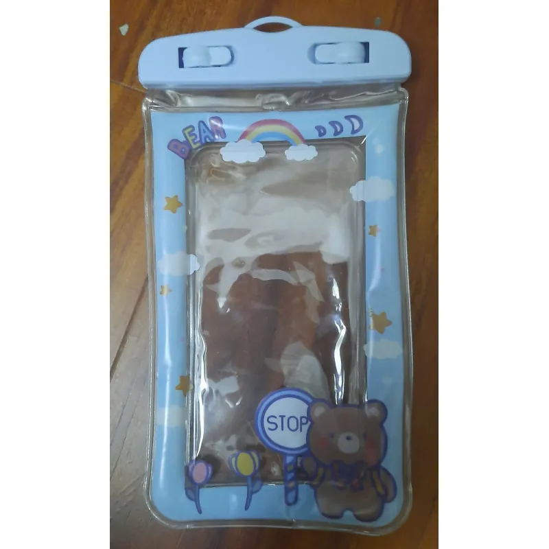 Túi Đựng ĐiệnThoại CHỐNG NƯỚC Viền Phao Hoạt Hình Kèm Dây Đeo 1013698