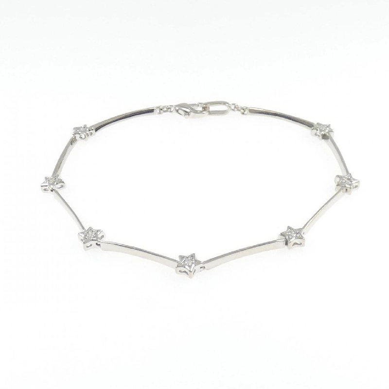 K18WG Sao Kim Cương Vòng Tay 0.10CT - Hàng hiệu Chính hãng 877772