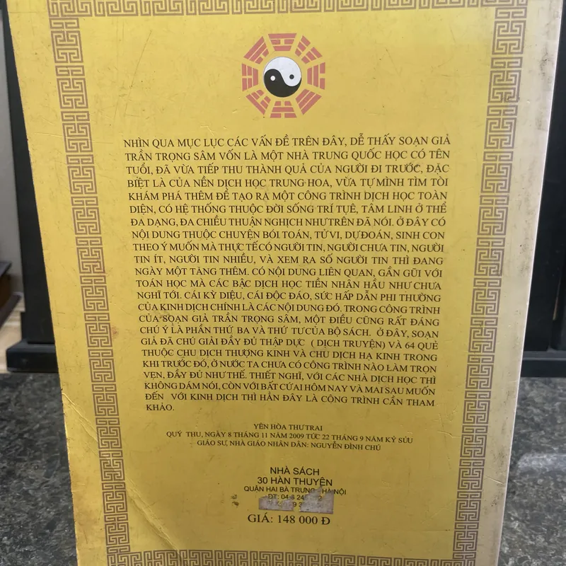 Kinh dịch diễn giải Trần Trọng Sâm 713312