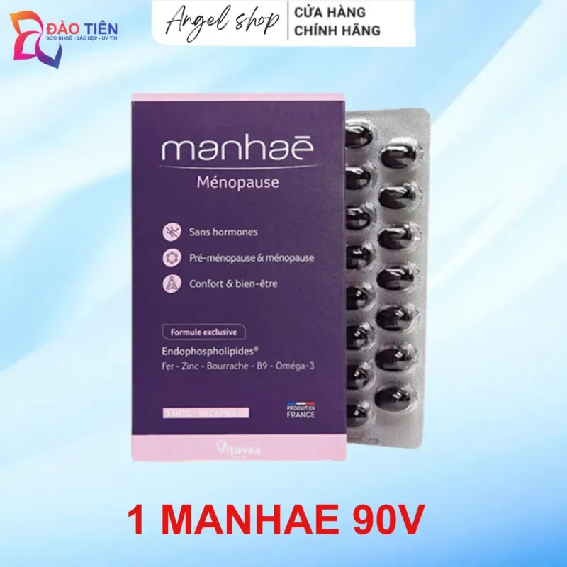 (Hàng CTY mới) Viên uống Manhae Menopause Nutrisante nhập khẩu Pháp 90 viên 736073