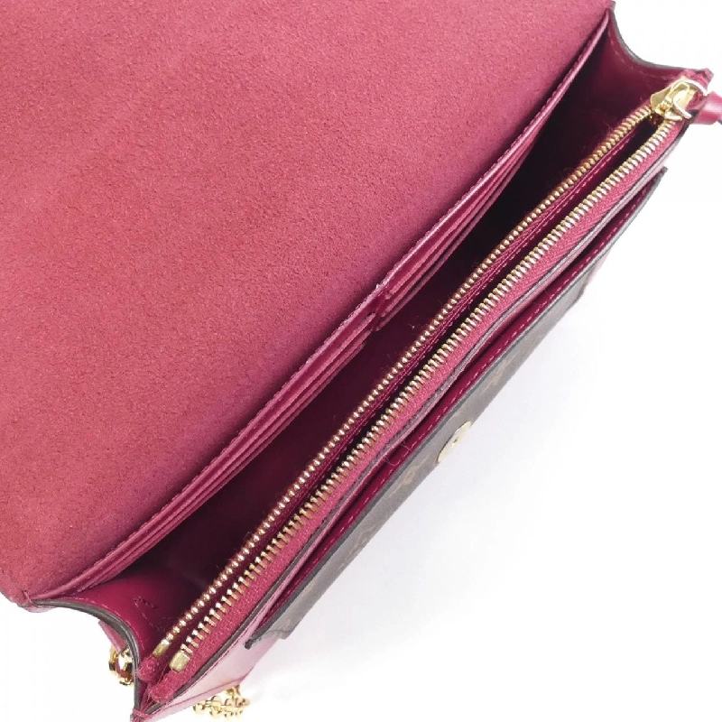 Ví xách tay Louis Vuitton Monogram Portefoy Fleur Chain M67404 621107