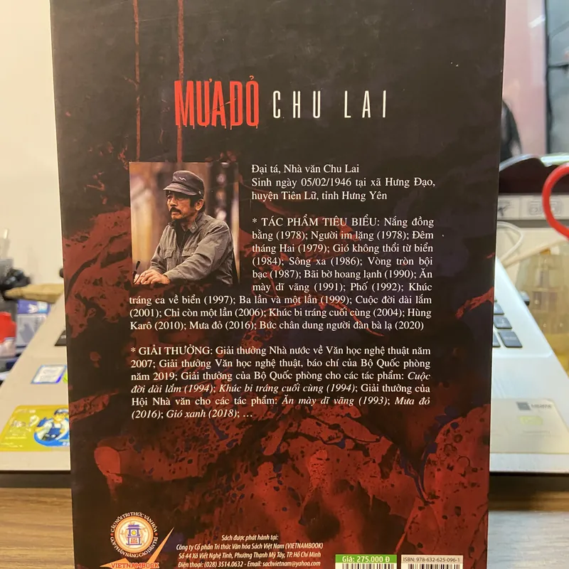 Mưa Đỏ - bản đặc biệt, bìa cứng, chữ ký scan tác giả 732123