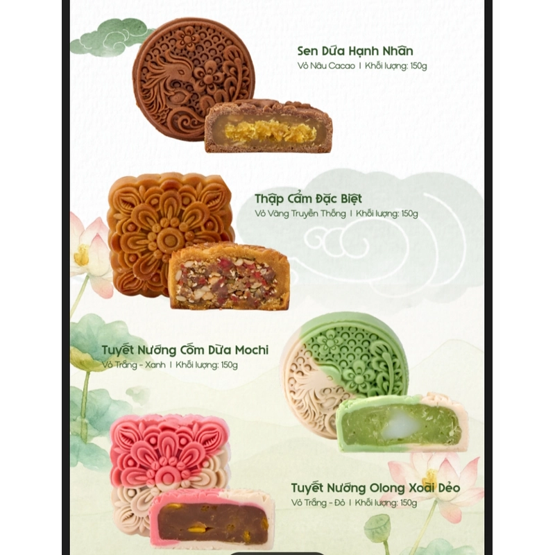 Bánh Trung thu healthy ít ngọt 536807