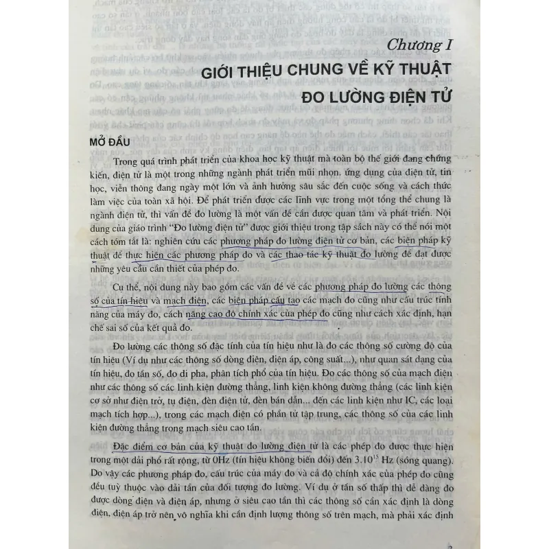 CƠ SỞ KỸ THUẬT ĐO LƯỜNG ĐIỆN TỬ 482460